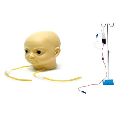 高级硅胶儿童头皮静脉注射穿刺训练模型 KAS